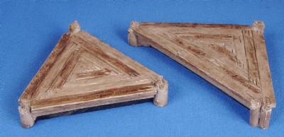 Triangular Wooden Platforms (2)(painted)